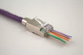 Cat6 and Cat6A Shielded RJ45 Feed Through Modular Plug - 100 pcs