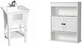 Utility Sink and Wall Cabinet Set - Compact Laundry Workstation