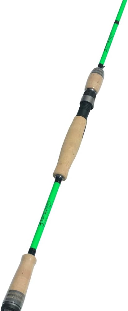 BoneHead Tackle CF Spinning Rod - 5'8 Light, NEON Green - Ultimate Precision