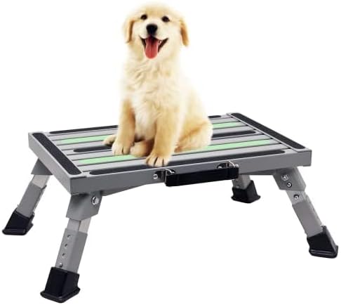 Iron RV Steps - Adjustable Folding Step Stool for Easy Access