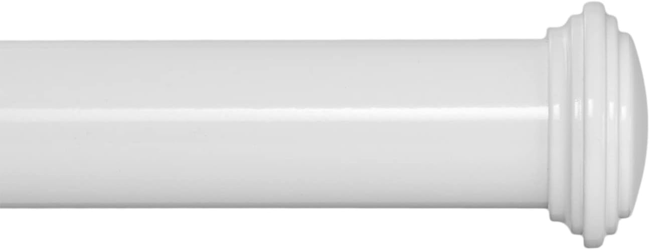 Ivilon Decorative Window Curtain Rod with Unique End Cap Design