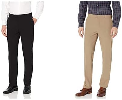 Van Heusen Men's Flex Flat Front Straight Fit Pant for Comfort