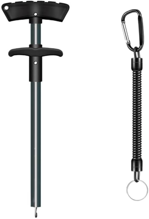 10 Aluminum Fish Hook Remover Tool with Lanyard