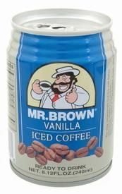 24-Pack Mr. Brown Vanilla Iced Coffee, 8.12 oz - Rich Flavor!