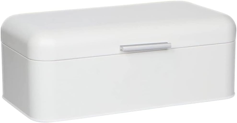 Vintage Stainless Steel Bread Box - Stylishly Stores 2 Loaves
