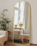 Full Length Mirror 59in x 18in Arch Floor Standing Mirror - Elegant