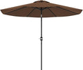 Greesum 9FT Patio Umbrella with Push Button Tilt and Crank - Sturdy
