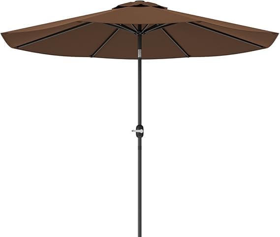 Greesum 9FT Patio Umbrella with Tilt and Crank for Outdoor Use