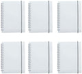 A6 Graph Paper Hardcover Spiral Notebooks - Compact Grid Journal
