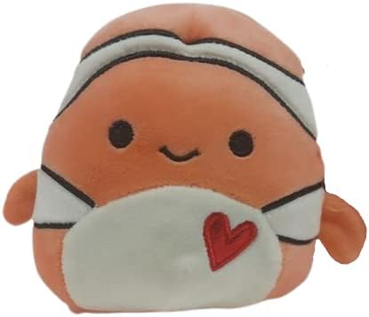 Kellytoy Squishmallow Clown Fish Plush - Super Soft Cuddle Pillow