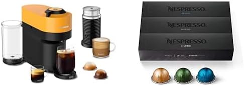 Nespresso Pop+ Mango Coffee Maker with Frother