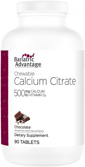 Bariatric Advantage Calcium Citrate Chewable 500 mg for Bone Health