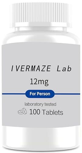 IVERMAZE 12 mg 100 Count - 3rd Party Tested Quality Assurance