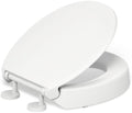 KOHLER Hyten Elevated Soft Close Round Toilet Seat for Comfort