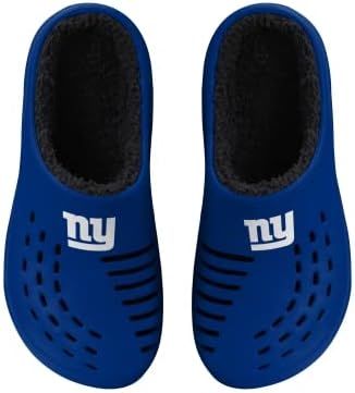FOCO Men's NFL Sherpa Lined Big Logo Clog for Ultimate Comfort