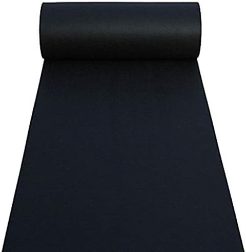 Black Aisle Runner Carpet for Weddings and Events by HUAHOO