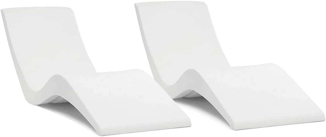 Poolside Tanning Duo - Aqua Chairs Set