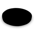 Solid Black Round Crib Sheet 100% Cotton Jersey - 42 in Fitted
