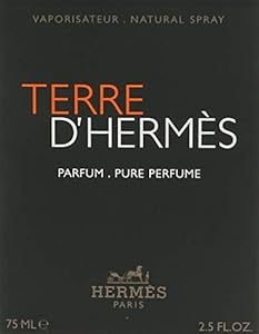 Terre D' Hermes Parfum Spray for Men - 2.5 Oz Long Lasting