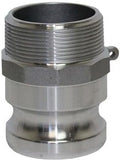 2 in Male Camlock x 2 in Male NPT Adapter - Durable 316 SS Quick