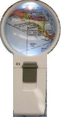 4X 12D 2.75ft Round LED Hand Magnifier by Tech Optics - Bright