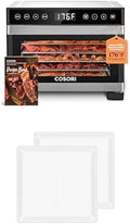 Food Dehydrator Bundle with 5 Stainless Steel Trays - Precise Temp