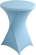Highboy Stretch Spandex Table Cover | 30-32'' High Top | Light Blue