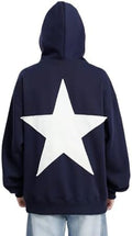 Aelfric Eden Men's Vintage Oversized Star Graphic Print Hoodie