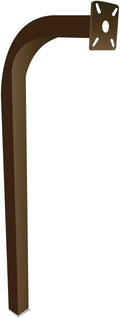 Standard Direct Burial Goose Neck Pedestal Aluminum Gate Post