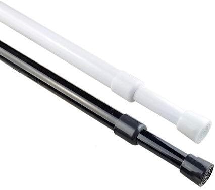 Adjustable Spring Tension Rods 28-43in - Set of 2, Easy Install - Blu-Pier Tech