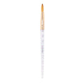 Kiara Sky Acrylic Brush #8 Clear - 100% Pure Kolinsky Crystal Handle