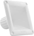 DS18 Universal Square Driver Tweeter Horn - Easy Install, 45x45 Exit, 2.71 Depth - Set of 1, White