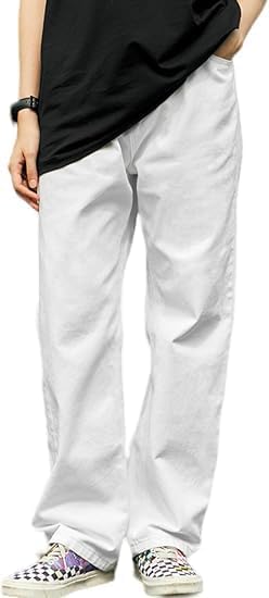 HUNGSON Baggy Jeans for Men Women Y2k Vintage Wide Leg Denim
