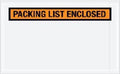 Packing List Enclosed Pouches 5.5 x 10 in - Bright Orange, Waterproof