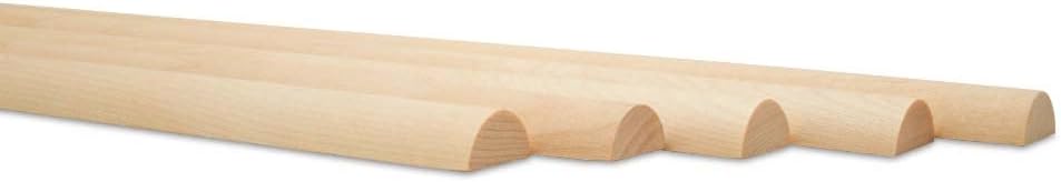 Split Wooden Dowel Rods for DIY Crafts & Accent Walls