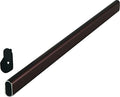 Oval Closet Rod with End Supports (Oil Rubbed Bronze) - Custom 12-30