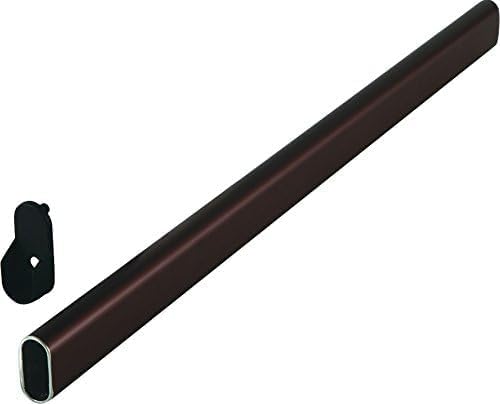 Oval Closet Rod with End Supports for Custom 12-30 in Spaces