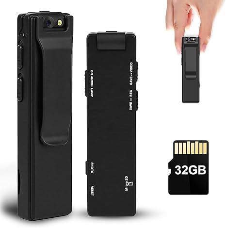 Mini Body Camera with Audio and Video Recording for Safety