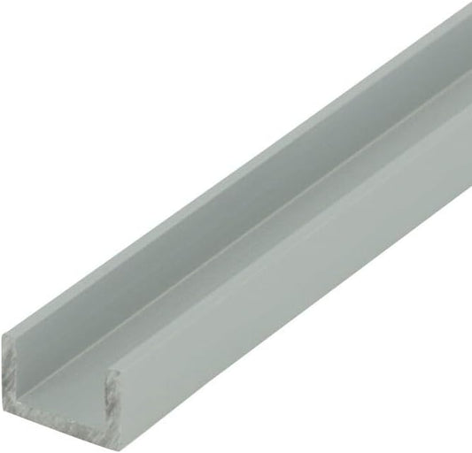 Outwater Satin Finish Aluminum U-Channel for Panels and Displays