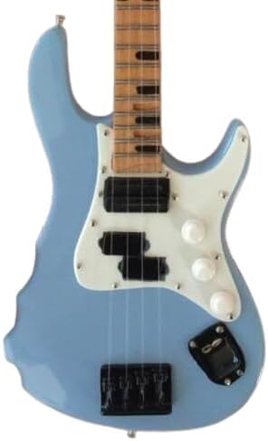 Mini Bass replica, vibrant Sonic Blue finish
