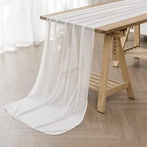 12Pack 9ft Chiffon Table Runner for Elegant Wedding Decor