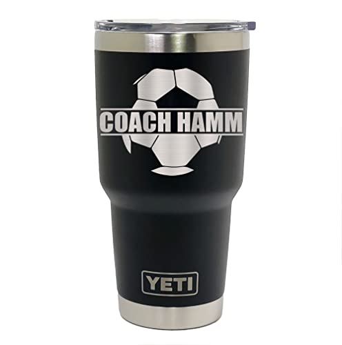 Personalized Soccer Coach or Player Gift - Laser Engraved Tumblers