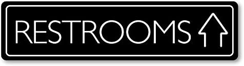 GRX1239 Aluminum Sign for Restrooms - Large 24 in x 6 in