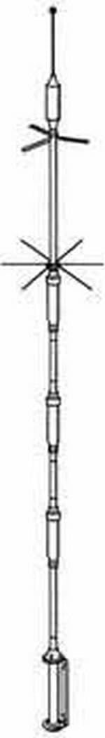 Hustler HF MultiBand Vertical Antenna 5BTV for Ham Radio Use