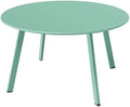 Grand Patio Round Steel Coffee Table for Outdoor Spaces