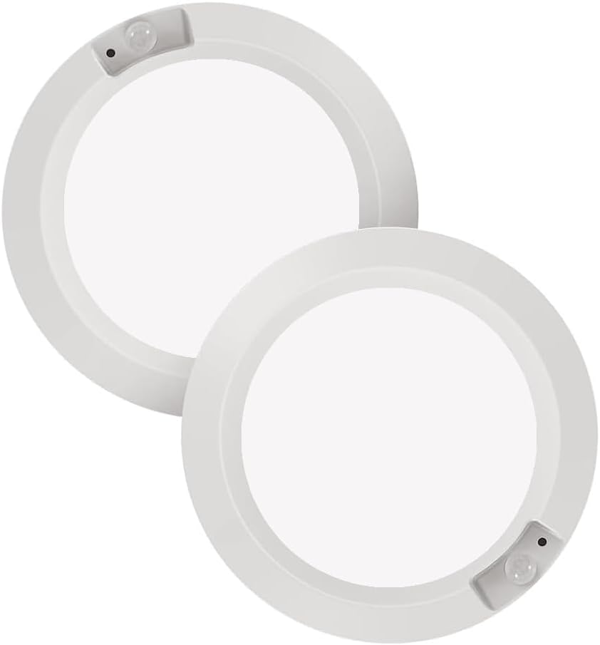Motion Sensor Light Indoor 2-Pack for Closets and Stairwells