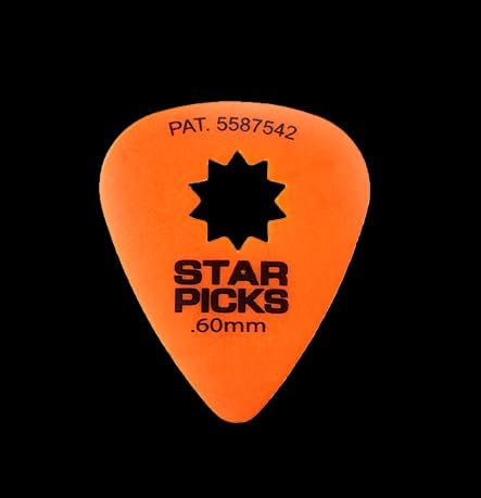 Cleartone Star Picks: 72 High-Quality .60 mm Picks