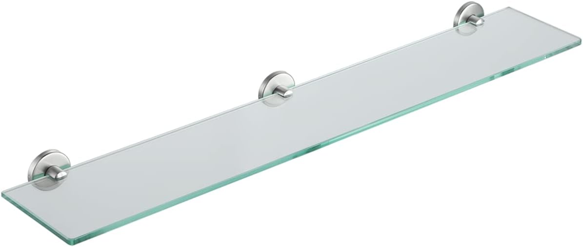 JQK Bathroom Glass Shelf - Tempered Glass Shower Storage Solution