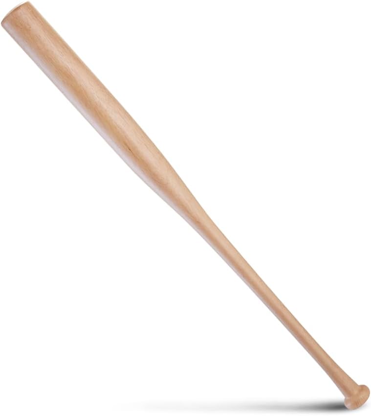 Wood Baseball Training Bat - Durable 28in Wooden Bat for Practice