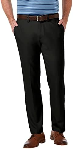 Haggar Men's Cool 18 Pro Straight Fit Casual Pants for Comfort
